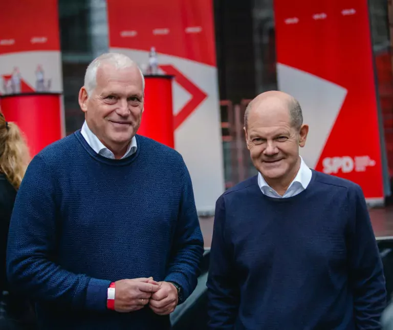 Foto von Thomas Kollmann und Olaf Scholz